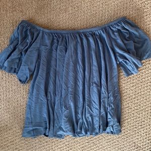 Nordstrom BP blue off the shoulder top